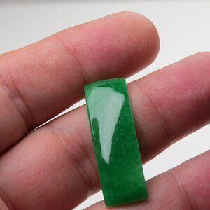 Jade carved piece for ID bracelet or name  plate